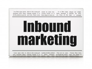 Business concept: newspaper headline Inbound Marketing